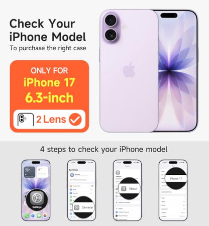 SURITCH for iPhone 17 Case with Camera Control Cover, Camera Slide Cover and Adjustable Kickstand, Compatible with MagSafe, Shockproof Bumper Protective Cases 6.3 Inch, Dark Purple - color: Dark Purple, size: IPhone 17-6.3"