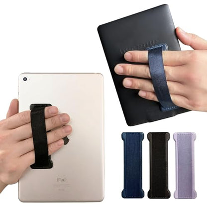 Hand Holder Strap for ipad, Tablet Hand Holder Strap, Universal Handle Grip for iPad Kindle, Mini Tablets and Cases (Black Blue Purple) - 3PC - color: Black+Blue+Purple