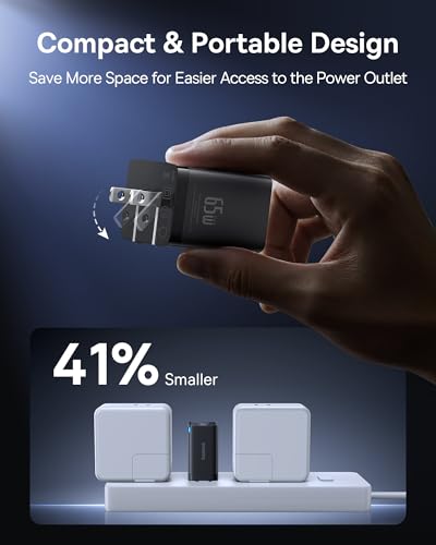 Baseus 2 Pack 65W USB C Charger Block, PPS 3-Port Fast Compact USB C Brick