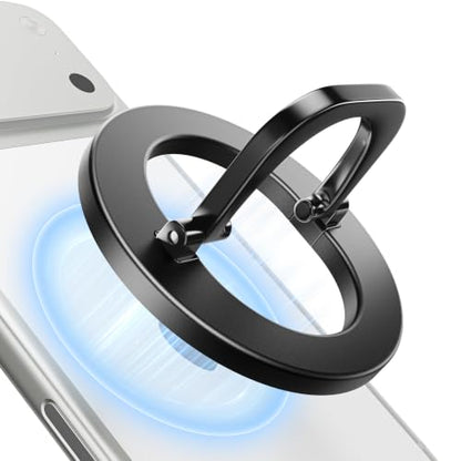 SUPERONE for MagSafe Phone Grip, Adjustable Magnetic Phone Ring Holder - color: 1 Pc Black