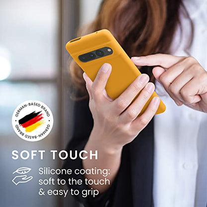 kwmobile Case Compatible with Google Pixel 7 Pro Case - TPU Silicone Phone Cover with Soft Finish - Mango - color: Mango, size: Pixel 7 Pro