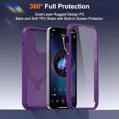 Compatible with iPhone 14 Plus Case with Stand 6.7",Purple - color: Purple, size: Iphone 14 Plus