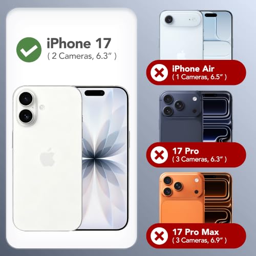 GONEZ Magnetic for iPhone 17 Case, Silicone Cover Baby Blue - color: Baby Blue, size: Iphone 17