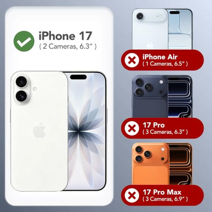 GONEZ Magnetic for iPhone 17 Case, Silicone Cover Baby Blue - color: Baby Blue, size: Iphone 17