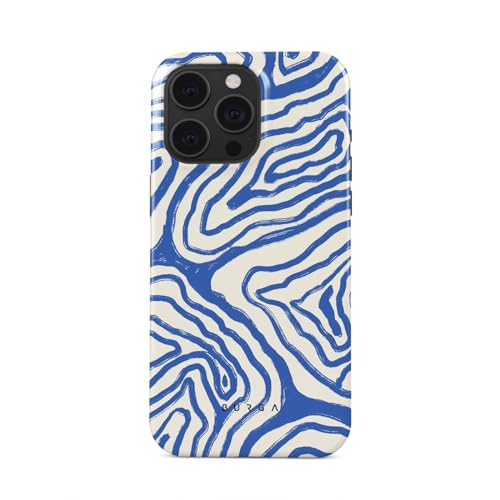 BURGA Unisex Phone Case for iPhone 15 Pro – Dual-Layer Hybrid Design with Shock-Absorbing Silicone & Durable Exterior, Scratch-Resistant Finish and Raised Bezel Edge for Screen Protection & Daily Use - color: Seven Seas, size: iPhone 15 Pro