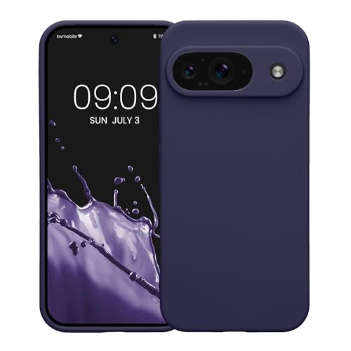 kwmobile Case Compatible with Google Pixel 9 Case - Protective Slim TPU Phone Cover - Soft Matte Finish - Deep Ocean - color: Deep Ocean, size: Pixel 9