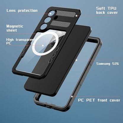 Waterproof Phone Case for Samsung Galaxy S26 Protective Black - color: Black, size: Samsung Galaxy S26