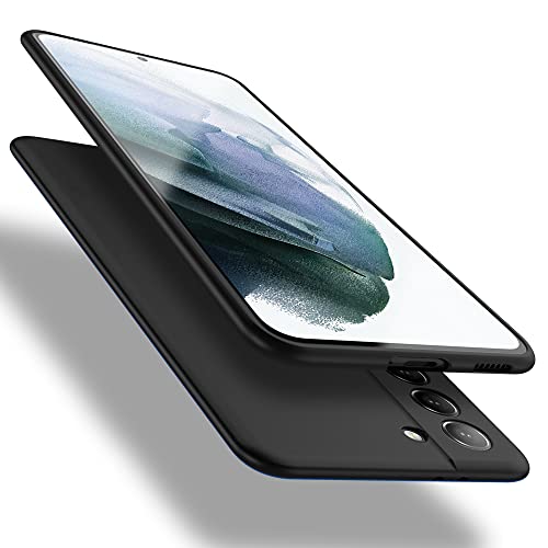 X-level for Samsung Galaxy S21+ Plus Case Super Thin Slim Fit Soft Flexible TPU [Guardian Series] Phone Back Cover Light Protective Matte Finish Coating for Samsung S21+ Plus-Camera Lens Updated - color: Black [Camera Protection Updated]