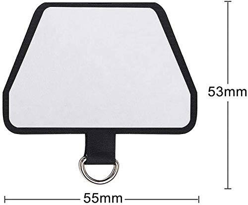 SHANSHUI Phone Tether Tab, 3X Durable Patches for Phone Lanyard Compatible for All Most Smartphones Full Coverage Cases - color: 3x Black