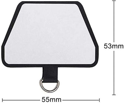 SHANSHUI Phone Tether Tab, 3X Durable Patches for Phone Lanyard Compatible for All Most Smartphones Full Coverage Cases - color: 3x Black