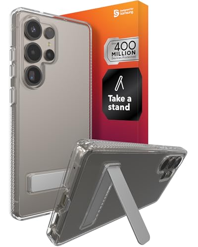ZAGG Crystal Palace Samsung Galaxy S25 Ultra Case with Kickstand - Crystal Clear, 13ft Drop Protection, Anti-Yellowing, Graphene Reinforced, Wireless Charging Compatible, Anti-Scratch - size: Samsung Galaxy S25 Ultra, style: Without Snap