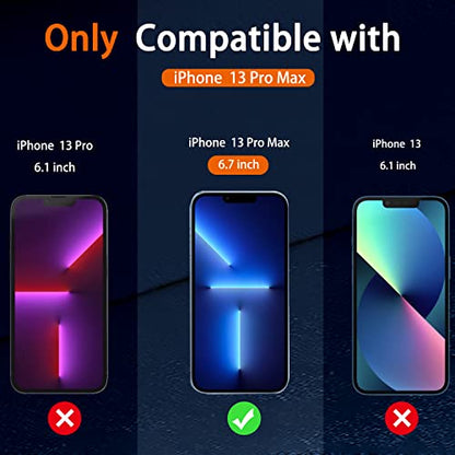 IMBZBK Screen Protector for iPhone 13 Pro Max, Tempered Glass, 3+3 Pack - color: 13 Pro Max-Transparent