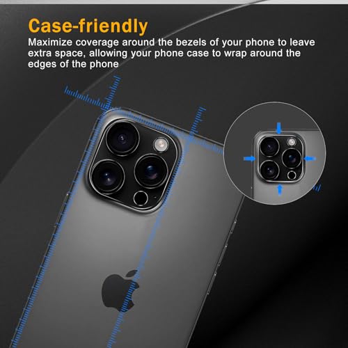 3 Pack Camera Lens Protector for iPhone 16 Pro/16 Pro Max - size: iP 16 Pro/16 Pro Max