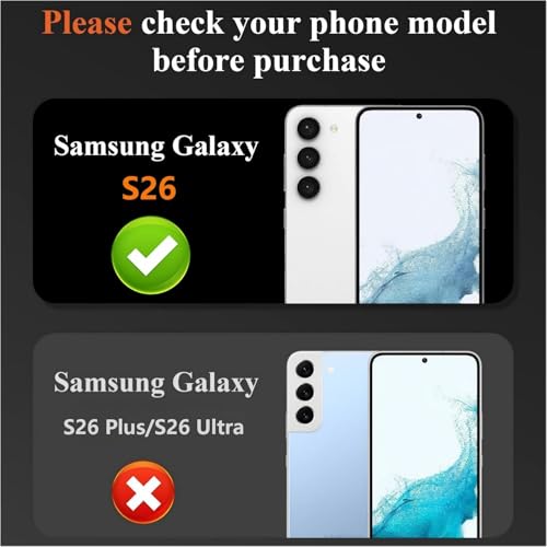 DEERLAMN Camera Lens Protector for Samsung Galaxy S26 6.3-Inch,9H Hardness Anti Scratch Easy Installation Tempered Glass [3-Packs] - Black - size: S26-6.2 Inch