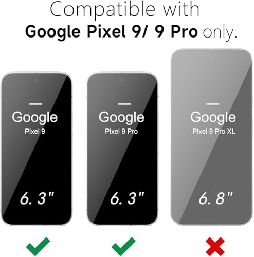 oakxco for Google Pixel 9/9 Pro Case Silicone Mag Safe, Magnetic Slim Thin Phone Case Compatible with Magsafe, Women Girls Cute Girly Aesthetic Soft Rubber Gel Safecase with Camera Cover, Black - color: Black, size: Pixel 9/ 9 Pro