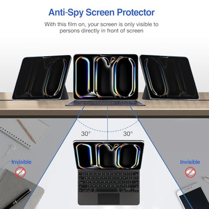 ProCase 1 Pack Privacy Screen Protector for iPad Pro 11” 2025 M5 / 2024 M4 - size: iPad Pro 11" (M5) 2025 / (M4) 2024