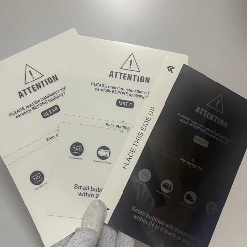 8-inch HD Matte Privacy Flexible Hydrogel Film Straight Curved Screen Protector Cut Machine Mobile Phone Protective Film (HD) - color: HD