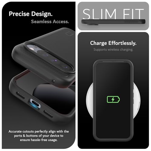 TUDIA MergeGrip Case for Google Pixel 10 / Pixel 10 Pro Cases 2025 – [Military Grade Drop Tested] Dual Layer Rugged Slim Shockproof Heavy Duty Protective Phone Cover - Black - color: Black, size: Pixel 10 / 10 Pro