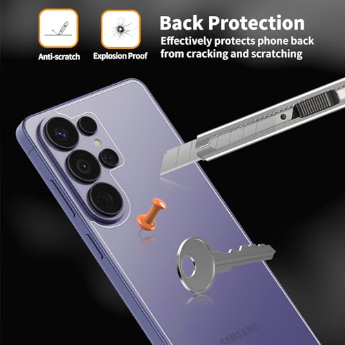 3-Pack PET Plastic Soft Film Back Protector for Galaxy S26 Ultra 5G - size: Galaxy S26 Ultra Back Film