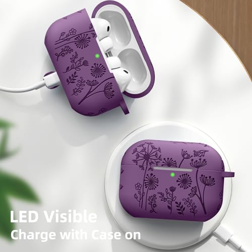 Lerobo for AirPods Pro 3 Case with Cleaner Kit & Keychain, Purple - color: A-Purple, size: AirPods Pro 3