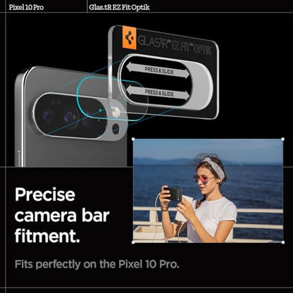 Spigen Glas.tR EZ FIT Optik Camera Lens Protector for Pixel 10 Pro - size: Pixel 10 Pro