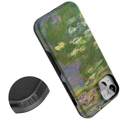 Casely iPhone 15 Plus Case | Monet's Water Lilies | The Met Museum | Bold Protective Design | Compatible with MagSafe - color: Monet's Water Lilies | The Met Museum