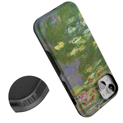 Casely iPhone 15 Plus Case | Monet's Water Lilies | The Met Museum | Bold Protective Design | Compatible with MagSafe - color: Monet's Water Lilies | The Met Museum