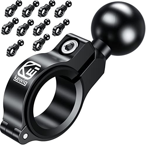 BRCOVAN 10 Pack, Aluminum Alloy Handlebar Mount Base with 1'' TPU Ball - style: R3-Set of 10