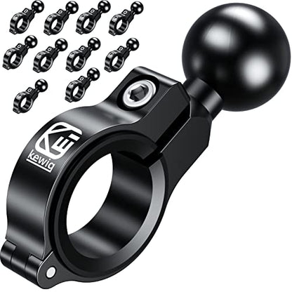 BRCOVAN 10 Pack, Aluminum Alloy Handlebar Mount Base with 1'' TPU Ball - style: R3-Set of 10