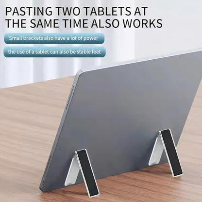 Ultra Thin Phone Kickstand Invisible Aluminum Alloy Cell Phone Kickstand Adjustable Vertical Horizontal Placement for Desk Stand Holder - color: Sliver