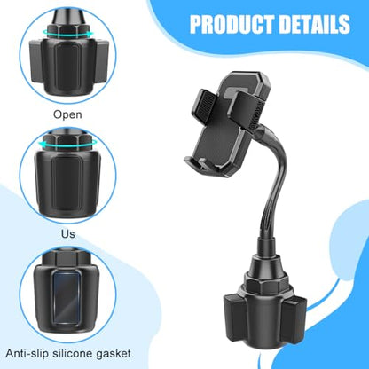 360° Rotatable Long-Neck Cup Holder Phone Mount, Style X907 - size: A297+X907