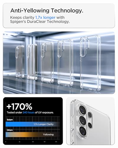 Spigen for Galaxy S26 Ultra Case, Ultra Hybrid [No Magnet Ring][Anti-Yellowing] - Crystal Clear - color: Crystal Clear, size: Galaxy S26 Ultra