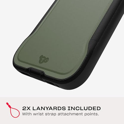 Tech21 EvoPro for iPhone 16 Pro Max Compatible with MagSafe - Impact Protection Case 21x Military Standard Tested - in Khaki/Black - color: Khaki/Black, size: iPhone 16 Pro Max