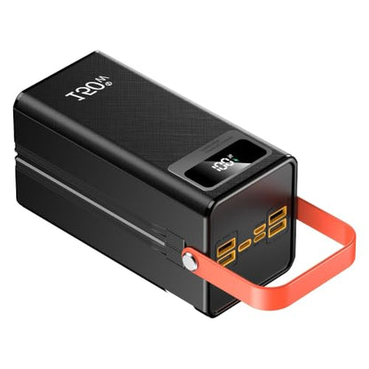 100000mah Power Bank, 150W Fast Charging Portable Charger, with Built-in Cables, Rechargeable Portable Power Supply for Cell Phones, Random Color