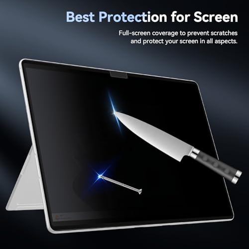 Privacy Filter Compatible with Microsoft Surface Pro 7 Plus/Pro 7/Pro 6/Pro 5/Pro 4/Pro 3, Easy On/Off 12.3 Inch Removable Anti Spy Glare Blue Light Privacy Screen - size: 12.3 inch Surface