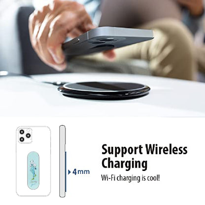 Momostick Flatstick, Cell Phone Finger Grip Strap Holder for Hand, Cell Phone Stand, New Slim Finger Loop Selfie Grip Compatible with Most Smartphones-Stylish - color: Stylish