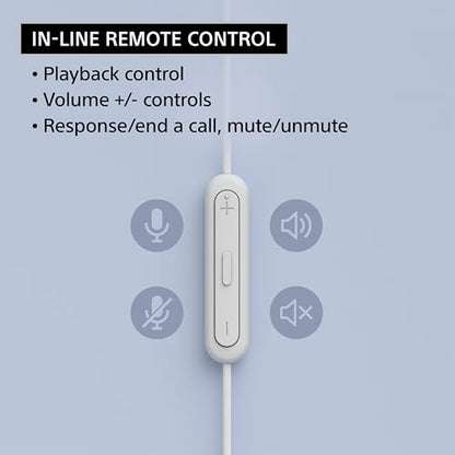 Sony IER-EX15C USB-C Plug, Wired in-Ear Headphones with Mic, Blue - color: Dark Blue (Pack of 1), style: USB-C, Mic