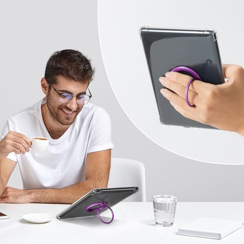 CoBak Magnetic Metal Ring Holder for Phone/Kindle/Tablet - color: Purple Ring