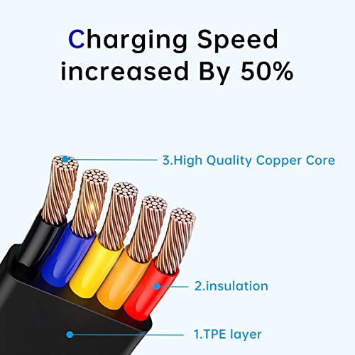 6 Pack 3 in 1 Charging Cable Retractable, USB Multi Charging cables - color: 6 Pack