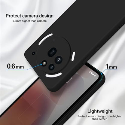 GiiYoon Silicone Case for Nothing Phone 3a Pro, Black - color: Black, size: Nothing Phone 3a Pro