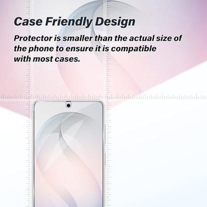 BIGFACE Galaxy S26 Tempered Glass Screen Protector + Camera Lens Protector [ 2 + 2 Pack ][Case Friendly] [Anti-Scratch] [Ultrasonic Fingerprint Unlock] Clear HD Protective Film for Samsung Galaxy S26 - size: Galaxy S26(6.3")