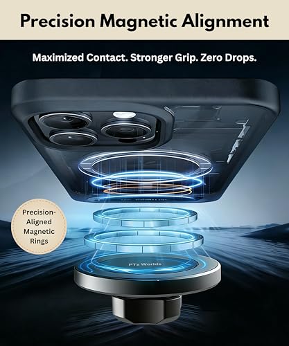 Cup Phone Holder for Car, Magnetic – Compatible with MagSafe, Secure Magnetic Mount, Stability-Enhanced Expandable Base, Flexible Reinforced Gooseneck, Works with iPhone, Galaxy, Pixel [Not Charger] - color: Car Cup Holder