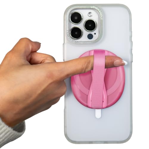 LOVEHANDLE Original for MagSafe Phone Grip - Pink Pop Motif - color: Pink Pop