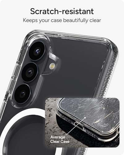 ZAGG Crystal Palace Snap Samsung Galaxy S26 Case with Kickstand - Clear, 13ft Drop Protection with Graphene, Crystal Clear Magnetic Case, Anti-Yellowing Slim Cover - size: Samsung Galaxy S26, style: With Snap