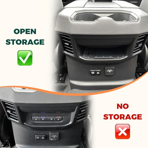 Rear Center Console Organizer for 2022-2026 Toyota Tundra Accessories - size: 2022-2026 Toyota Tundra