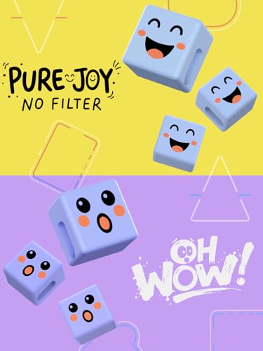 Teens Girls Gifts Stocking Stuffers for Women Phone Holder with Funny Cube - color: Purple&Green + Blue&Green