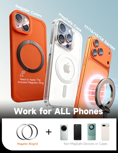 Car Phone Holder for Magsafe, [105+LBS Suction & 3800gf Magnetic] - color: Warm Bronze