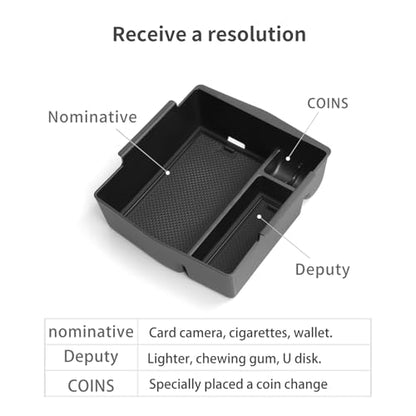 smabee Center Console Organizer Tray for Subaru Forester 2025 2026 - size: Armrest Storage Insert Box