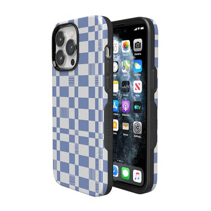 Casely iPhone 14 Pro Max Case | Reality Check | Periwinkle | Bold Protective Design | Compatible with MagSafe - color: Reality Check | Periwinkle