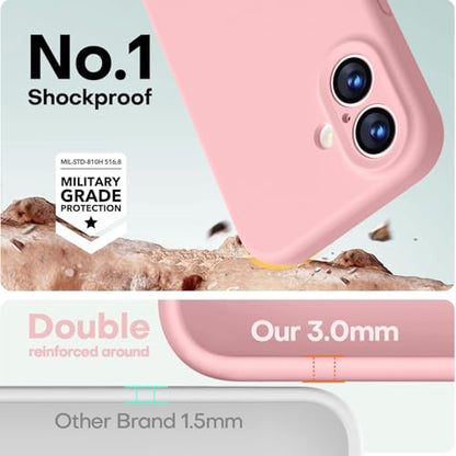 LOVE 3000 Magnetic for iPhone 17 Case Premium Silicone, Pink Sand - color: Pink Sand, size: iPhone 17 6.3inch